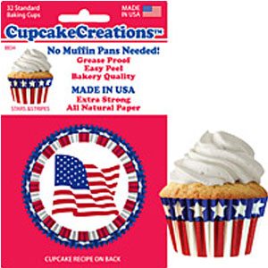 fourth of july cupcake paper