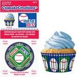 baseball cupcake paper