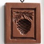 pine cone cookie stamp