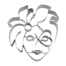 lady mask cookie cutter
