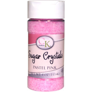 sugar crystals pastel pink