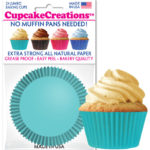 blue cupcake cups