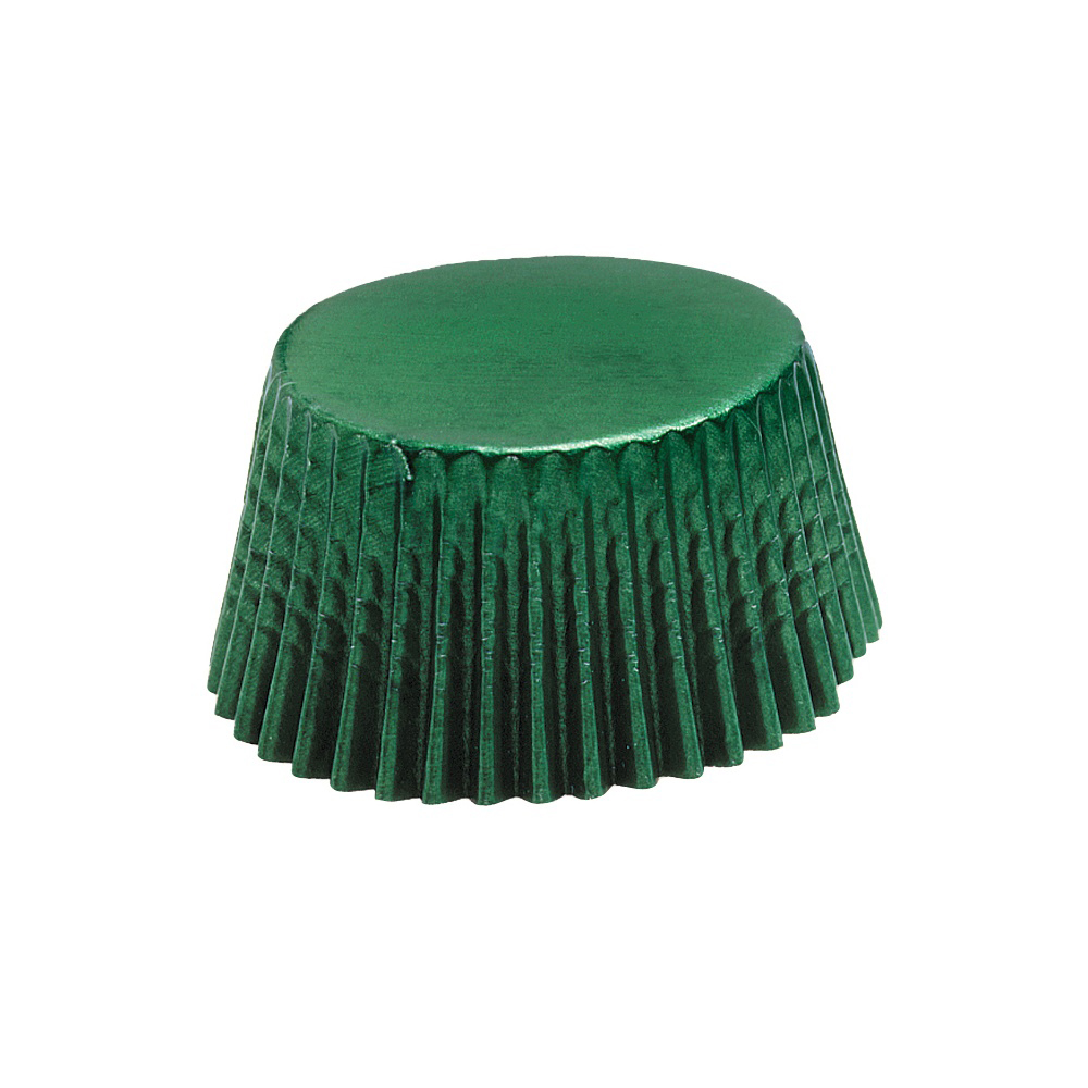 Mini Green Foil Cupcake Cups