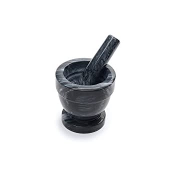 Fox Run 7 Black Granite Mortar and Pestle Set