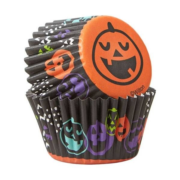 Mini Jack O Lantern Halloween Cupcake Cups